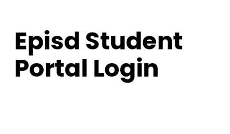 Note that it is possible that your password can be different. . Episd login